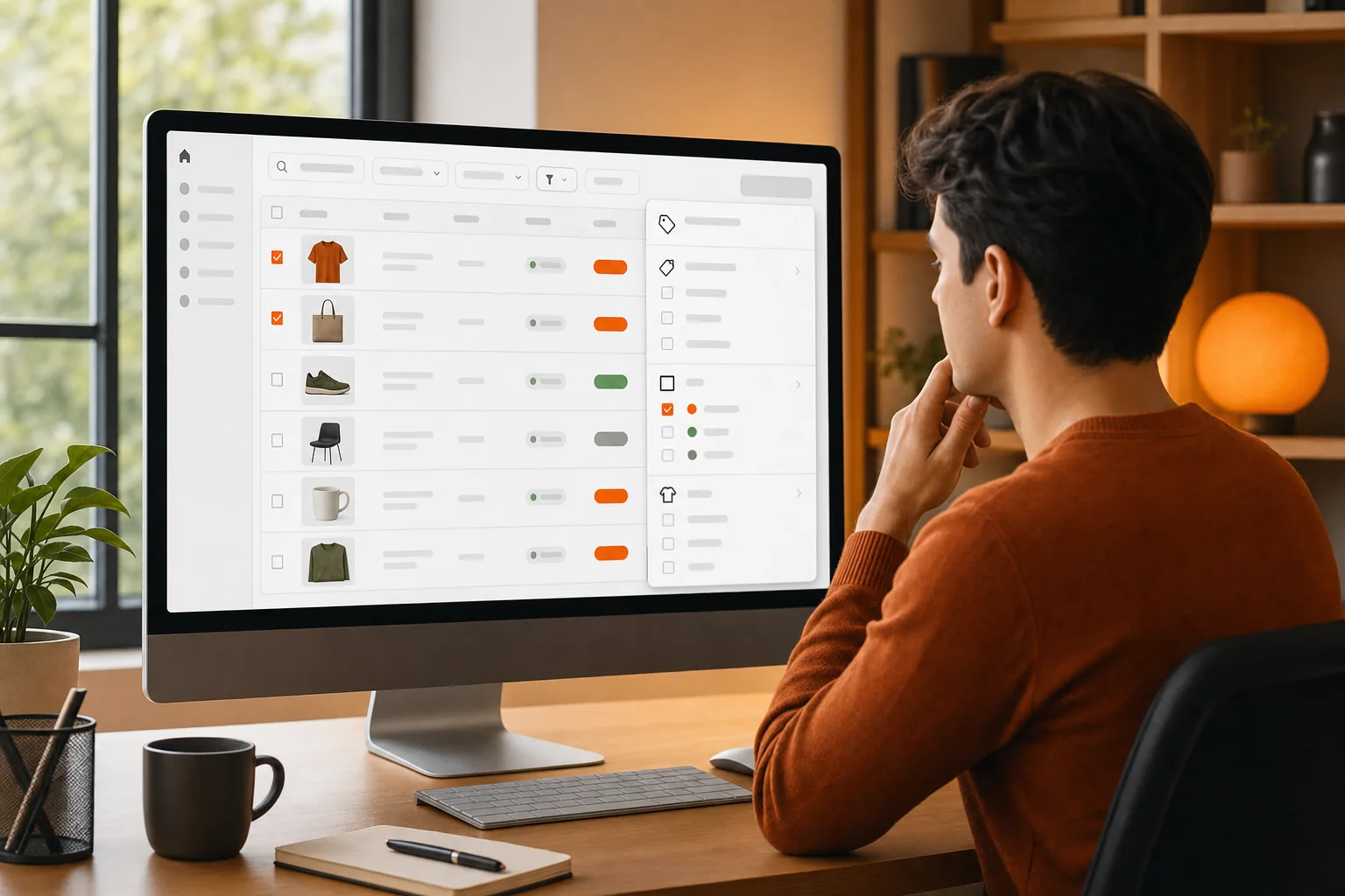 Shopify product filters for safe bulk editing