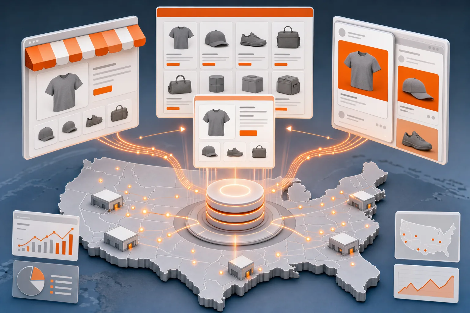 Automated product feed synchronization across ecommerce sales channels