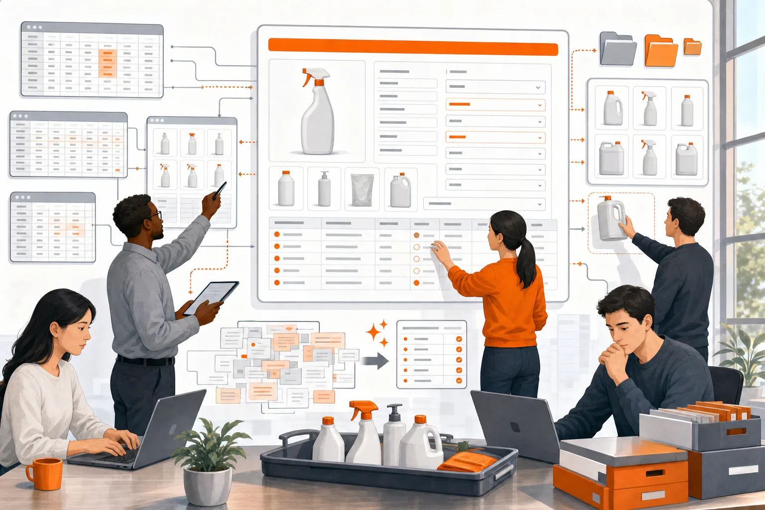 Product data cleaning and catalog standardization workflow