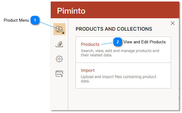 Viewing and Editing Products in PIM