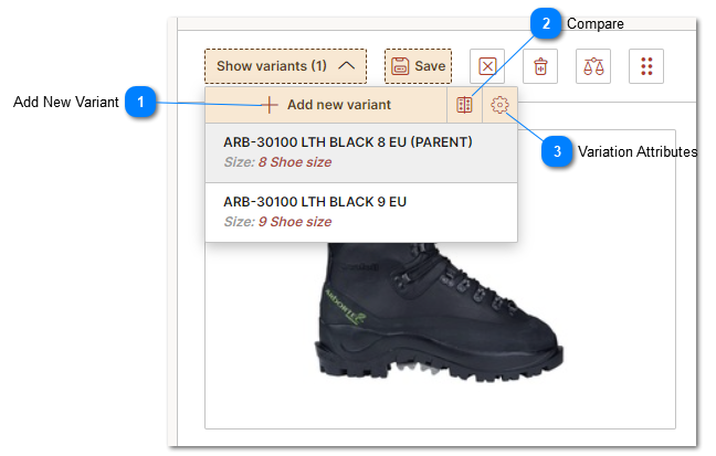 Products Variants in PIM