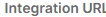 5. Integration URL